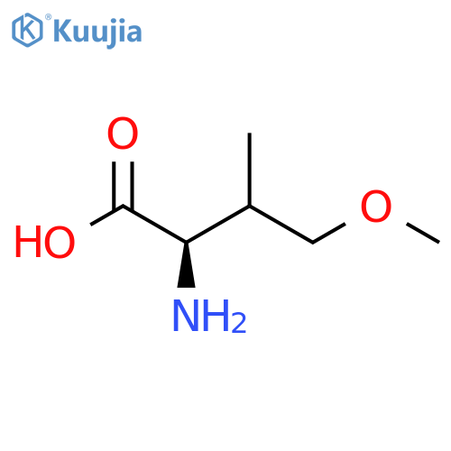 (2R)-2-amino-4-methoxy-3-methylbutanoic acid structure