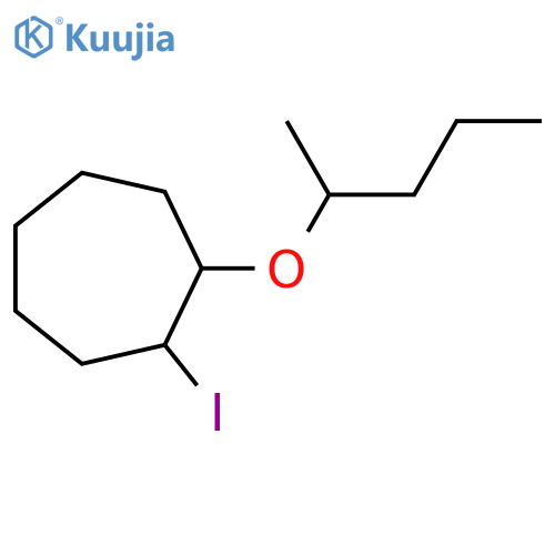 1-iodo-2-(pentan-2-yloxy)cycloheptane structure
