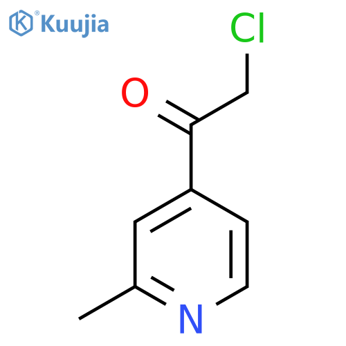 2-chloro-1-(2-methylpyridin-4-yl)ethan-1-one structure