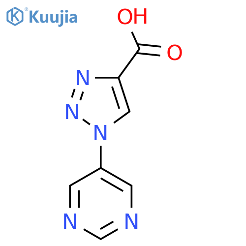 1-(Pyrimidin-5-yl)-1H-1,2,3-triazole-4-carboxylic acid structure