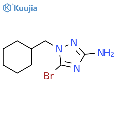 5-Bromo-1-(cyclohexylmethyl)-1H-1,2,4-triazol-3-amine structure