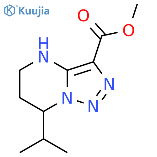 methyl 7-(propan-2-yl)-4H,5H,6H,7H-1,2,3triazolo1,5-apyrimidine-3-carboxylate structure