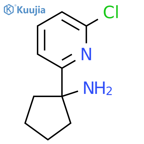 1-(6-chloropyridin-2-yl)cyclopentan-1-amine structure