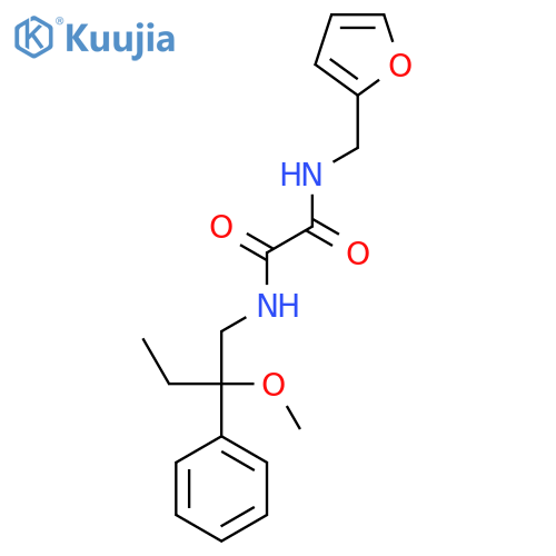 N1-(furan-2-ylmethyl)-N2-(2-methoxy-2-phenylbutyl)oxalamide structure