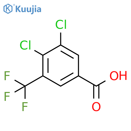 3,4-Dichloro-5-(trifluoromethyl)benzoic acid structure