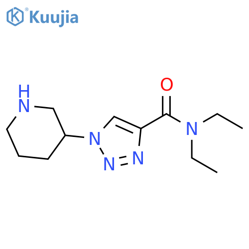 N,N-diethyl-1-(3-piperidinyl)-1H-1,2,3-triazole-4-carboxamide structure