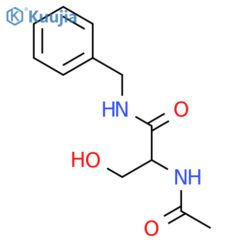 (2S)-2-(Acetylamino)-3-hydroxy-N-(phenylmethyl)propanamide structure