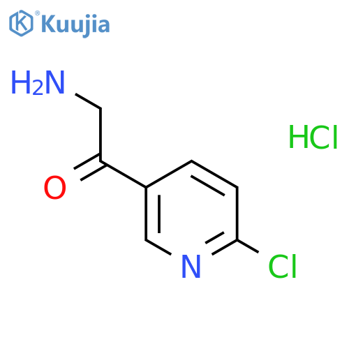 2-Amino-1-(6-chloropyridin-3-yl)ethan-1-one hydrochloride structure