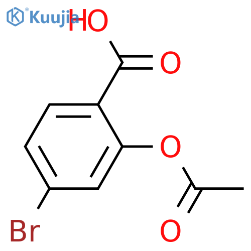2-Acetyloxy-4-bromobenzoic acid structure