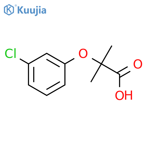 2-(3-Chlorophenoxy)-2-methylpropanoic acid structure