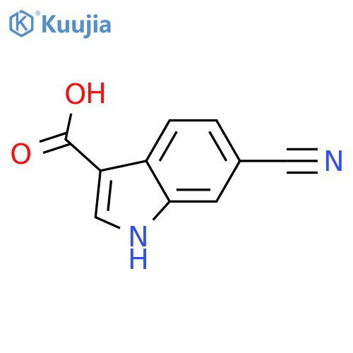 6-Cyano-1H-indole-3-carboxylic Acid structure