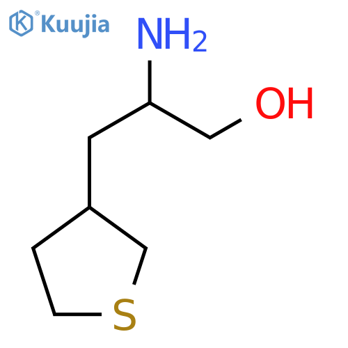 2-Amino-3-(thiolan-3-yl)propan-1-ol structure