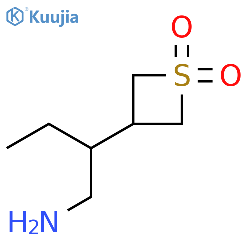 3-Thietaneethanamine, β-ethyl-, 1,1-dioxide structure