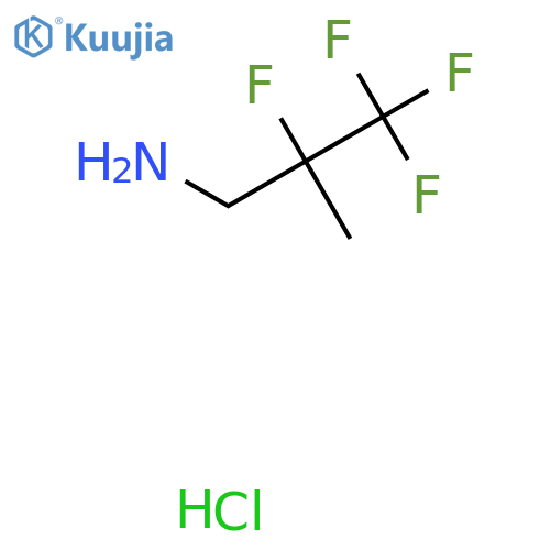 2,3,3,3-Tetrafluoro-2-methylpropan-1-amine;hydrochloride structure