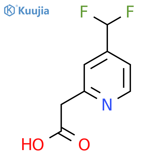 4-(Difluoromethyl)pyridine-2-acetic acid structure