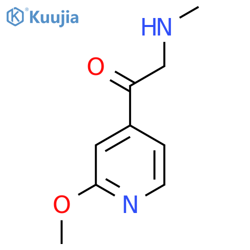 1-(2-Methoxypyridin-4-yl)-2-(methylamino)ethan-1-one structure
