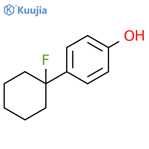Phenol, 4-(1-fluorocyclohexyl)- structure