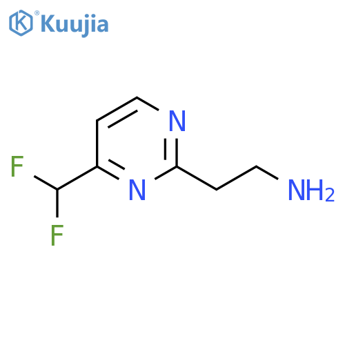 2-4-(difluoromethyl)pyrimidin-2-ylethan-1-amine structure