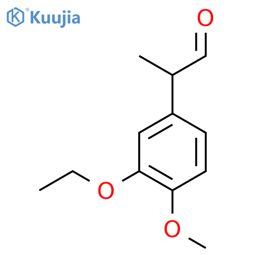 3-(3-ethoxy-4-methoxyphenyl)propanal structure