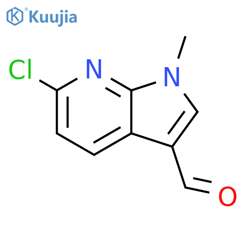 6-chloro-1-methyl-1H-pyrrolo2,3-bpyridine-3-carbaldehyde structure