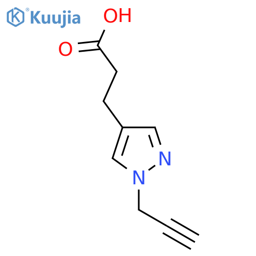 3-[1-(Prop-2-yn-1-yl)-1H-pyrazol-4-yl]propanoic acid structure