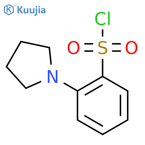 2-(pyrrolidin-1-yl)benzene-1-sulfonyl chloride structure