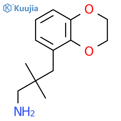 3-(2,3-dihydro-1,4-benzodioxin-5-yl)-2,2-dimethylpropan-1-amine structure