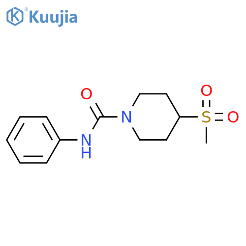 4-methanesulfonyl-N-phenylpiperidine-1-carboxamide structure