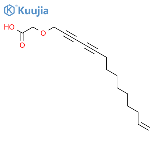(tetradec-13-ene-2,4-diyn-1-yloxy)acetic acid structure
