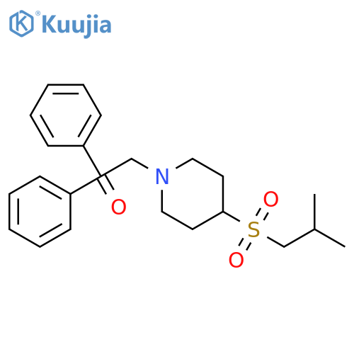 1-[4-(2-methylpropanesulfonyl)piperidin-1-yl]-2,2-diphenylethan-1-one structure