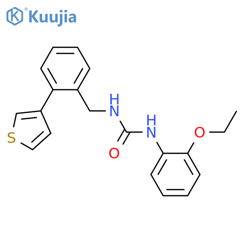 1-(2-ethoxyphenyl)-3-[(2-thiophen-3-ylphenyl)methyl]urea structure