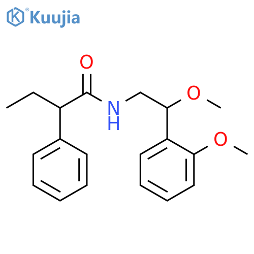 α-Ethyl-N-[2-methoxy-2-(2-methoxyphenyl)ethyl]benzeneacetamide structure