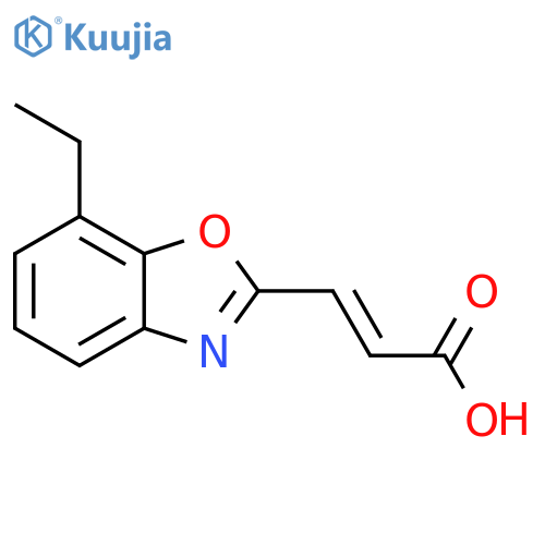 7-Ethylbenzo[d]oxazole-2-acrylic acid structure