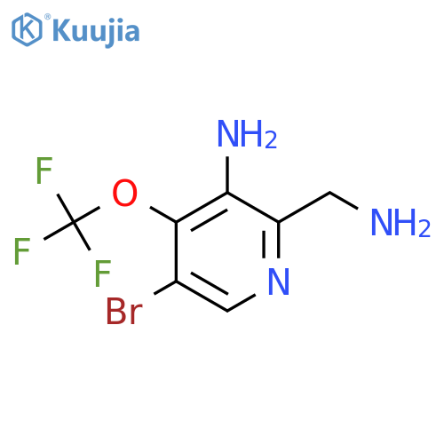 3-Amino-2-(aminomethyl)-5-bromo-4-(trifluoromethoxy)pyridine structure