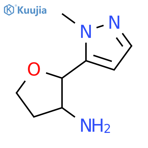 2-(1-Methyl-1H-pyrazol-5-yl)oxolan-3-amine structure