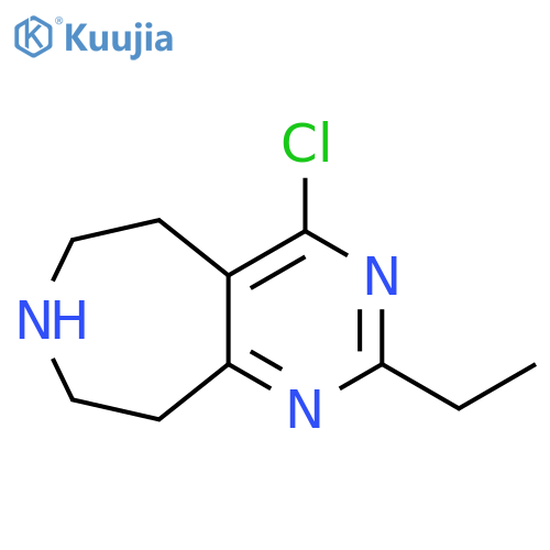 4-chloro-2-ethyl-5H,6H,7H,8H,9H-pyrimido[4,5-d]azepine structure