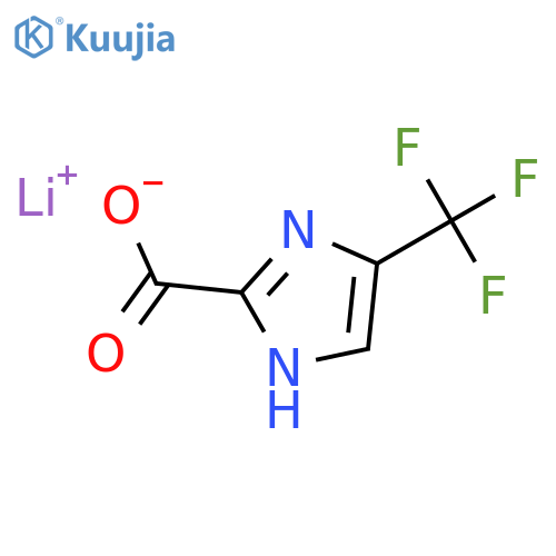 lithium(1+) ion 4-(trifluoromethyl)-1H-imidazole-2-carboxylate structure