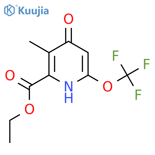 Ethyl 4-hydroxy-3-methyl-6-(trifluoromethoxy)pyridine-2-carboxylate structure