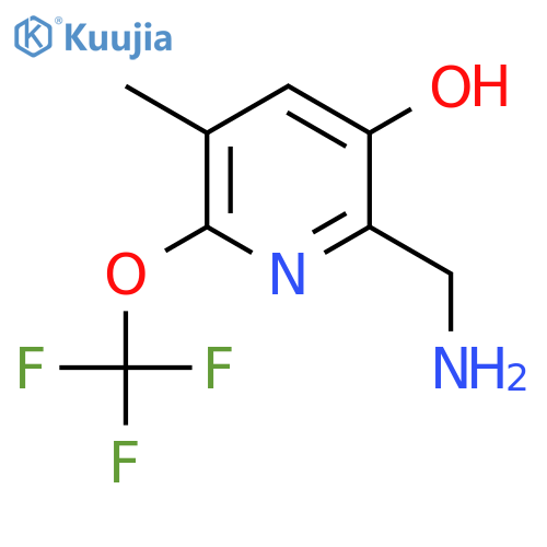 2-(Aminomethyl)-3-hydroxy-5-methyl-6-(trifluoromethoxy)pyridine structure