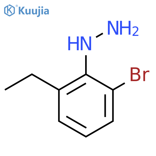 2-Bromo-6-ethylphenylhydrazine structure