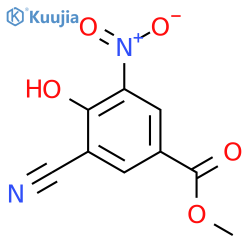 Methyl 3-cyano-4-hydroxy-5-nitrobenzoate structure