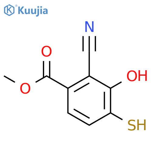 Methyl 2-cyano-3-hydroxy-4-mercaptobenzoate structure