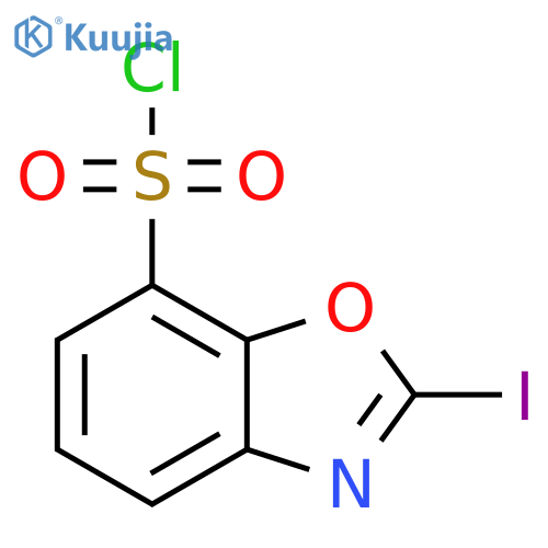2-Iodobenzo[d]oxazole-7-sulfonyl chloride structure