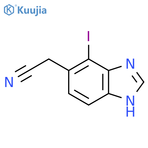 4-Iodo-1H-benzimidazole-5-acetonitrile structure