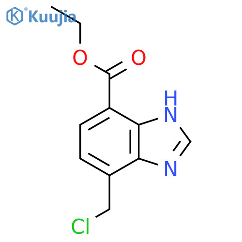 Ethyl 7-chloromethyl-1H-benzimidazole-4-carboxylate structure