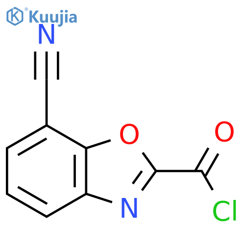 7-Cyanobenzo[d]oxazole-2-carbonyl chloride structure