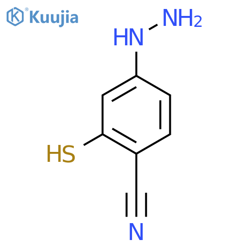4-Cyano-3-mercaptophenylhydrazine structure