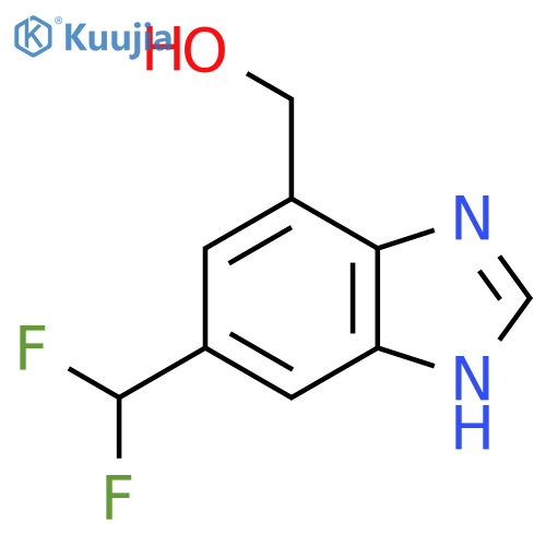 5-Difluoromethyl-7-hydroxymethyl-1H-benzimidazole structure