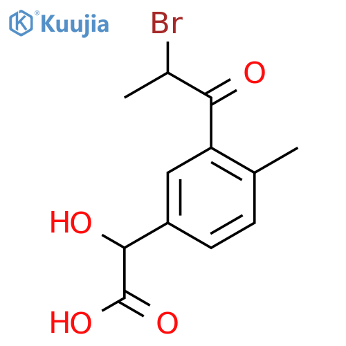 3-(2-Bromopropanoyl)-4-methylmandelic acid structure