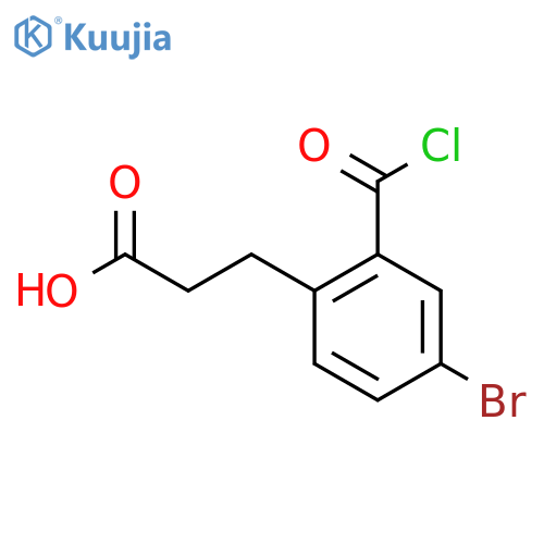 5-Bromo-2-(2-carboxyethyl)benzoyl chloride structure